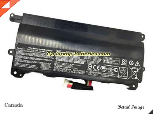  image 5 of Genuine ASUS 0B110-00370000 Laptop Computer Battery A32-G752 Li-ion 6000mAh, 67Wh Black In Canada