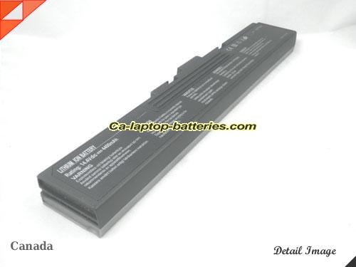  image 5 of Replacement MSI MS10xx Laptop Computer Battery MS 1029 Li-ion 4400mAh 1 side Sliver and 1 side black In Canada