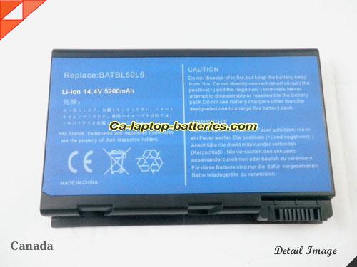  image 5 of Replacement ACER LC.BTP01.019 Laptop Computer Battery BATBL50L8H Li-ion 5200mAh Black In Canada