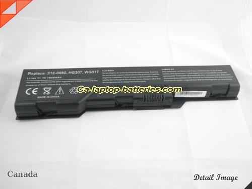 image 5 of Replacement DELL XG510 Laptop Computer Battery XG528 Li-ion 7800mAh Black In Canada