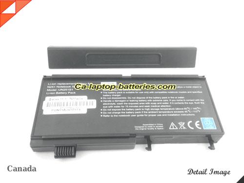  image 5 of Replacement UNIWILL UN251S1 Laptop Computer Battery UN251S1(C1)-P Li-ion 6600mAh Black In Canada