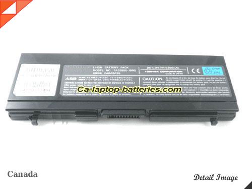  image 5 of Replacement TOSHIBA PA3288U-1BRS Laptop Computer Battery PABAS025 Li-ion 6300mAh Black In Canada